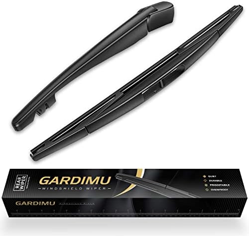 Replacement for 2007-2011 Honda CR-V CRV Rear Windshield Wiper Blade and Arm Assembly-All Season Natural Rubber Cleaning Back Window