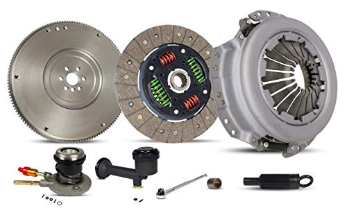 Clutch Kit Flywheel Master And Slave Cylinder Compatible With S10 Sonoma Base Ls Xtreme Sl Sls Sle 1996-2003 2.2L L4 Gas Ohv (04-155S)