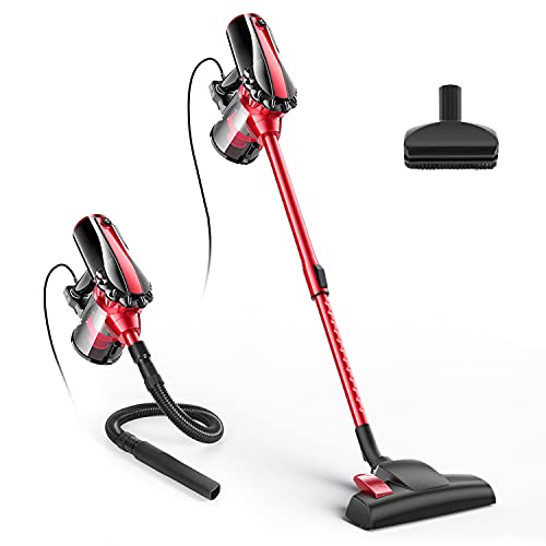 Corded Stick Vacuum, 17KPa Powerful Suction D600 Stick Vacuum Lightweight Multifunctional Stick & Handheld Vacuum Cleaner, Ideal for Hard Floor, Pet Hair 33Ft Power Cord Corded Stick Vacuum, 17KPa Powerful Suction D600 Stick Vacuum Lightweight Multifunctional Stick & Handheld Vacuum Cleaner, Ideal for Hard Floor, Pet Hair 33Ft Power Cord