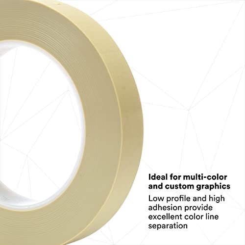 Image of Scotch Fine Line Tape 218, High-Performance, Polypropylene Plastic, Instant Adhesion, Moisture and Solvent Resistant, Green Color, 3 /4 in x 60 yd, 5.0 mil, 1 Roll