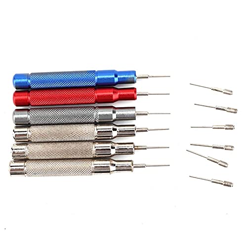 Compras Locas Aguja Perforadora, Kit removedor de eslabones de Reloj Que no se oxida en el Juego de Perforaciones, para relojero Pulsera,Kit de reparación de Relojes Cover