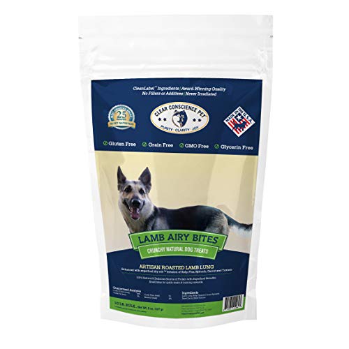 Clear Conscience Pet Lamb Airy Bites Dog Treats, 8 Oz, 01064 (01064)