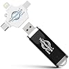 ThePhotoStick® Omni – Unidad flash USB de 128 GB y Memory Stick – Copia de seguridad de fotos y videos para iPhone, Android, Mac y PC – Conexión multipuerto para almacenar y transferir archivos