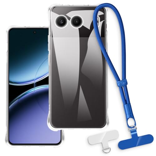 OAGELIM 2-in-1�ی�P�[�X�ƃ��X�g�X�g���b�v Oneplus Nord 4 5G �Ƃ̌݊������� ���O���\�ȃ��j���[�h�t���d�b�J�o�[�A����~�ߕ����h�~�O���b�v�n���h�� (�N���A + �u���[)