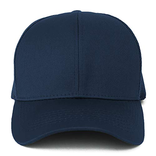 Image of Trendy Apparel Shop Oversize XXL Structured Trucker Mesh Baseball Cap