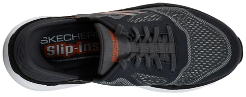 Skechers Men's Max Cushioning Slip-ins Sneaker, Charcoal, 12 M