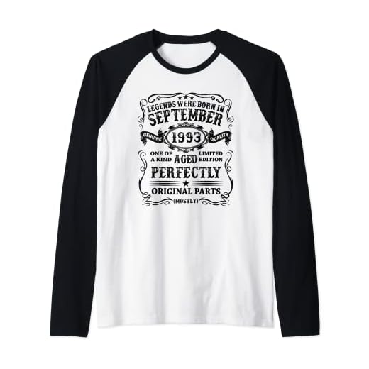 Hombre Las Leyendas Nacen En Septiembre 1993 30 Años Hombre Regalo Camiseta Manga Raglan