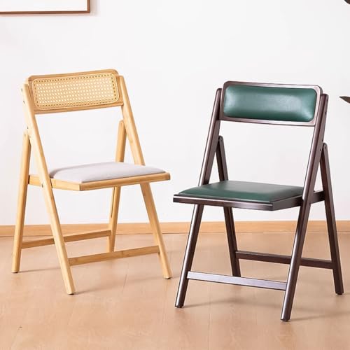 Chaise pliante en bois avec coussin rembourré et structure nomade - 3