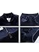Lavnis Men's Casual Tracksuit Long Sleeve Running Jogging Athletic Sports Set Black L
