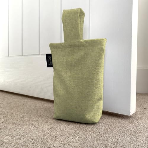 McAlister Textiles Lazio Unfilled Fabric Door Stop Bag 21cm x17cm in Sage Green