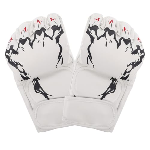 Guantes de boxeo con palma acolchada y material PU resistente para kickboxing