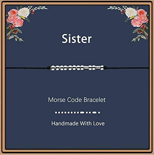 Image of morniface Morse Code Bracelets for Women, Inspirational Gifts Jewelry Girls Birthday Graduation Gifts for Her Best Friends
