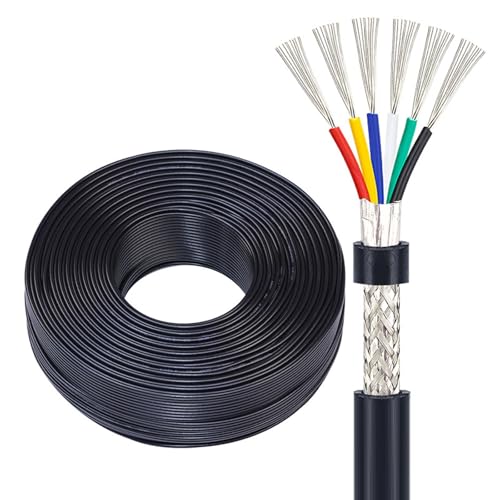 Câble multiconducteurs 22 AWG blindé pour données LED signal contrôle 20m