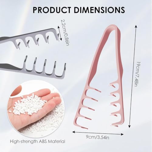 Image of Texture Comb for Men, Hair Styling Comb Curly Hair Brush 10.5X22.5 Cm Volumizing Detangling Travel Blow-Dry Tool