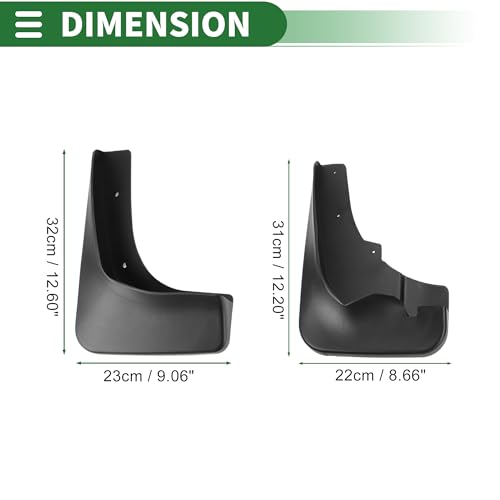 Image of Motoforti Mud Flaps Splash Guards Mud Guards for Mitsubishi Outlander (3.0) 2008-2013 W /Mount Accessories