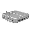 KINGDEL Mini Computer, Fanless HTPC with i5 CPU, 4GB RAM, 64GB SSD, HD Port, VGA, 4xUSB 3.0, Metal Case