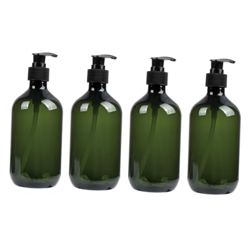 DECOMELODY 4 St Slitstarka och Läckagesäkra Pressflaskor i Grönt Halkfritt Designade för Hygienartiklar Resa Luktfria Kosmetikflaskor med Säker Tätning