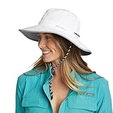Eddie Bauer Women's Exploration UPF Wide Brim Hat, White, L/XL