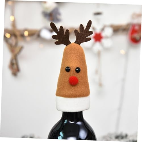 Decoración navideña para la mesa de paño con fundas de alce 5
