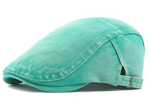 Image of Cotton Newsboy Cap,Breathable Ivy Gatsby Cabbie Beret Hat for Men's Women Driving Hunting Golf