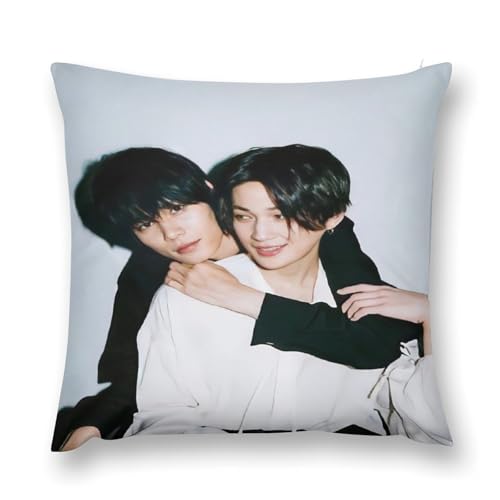 美しい彼エターナル八木勇征萩原利久流行両面印刷枕カバー腰部枕カバー室内ソファー四季通用抗菌防臭肌触り柔らかく快適誕生日クリスマスプレゼント枕カバー抱き枕カバー22 "x22 "