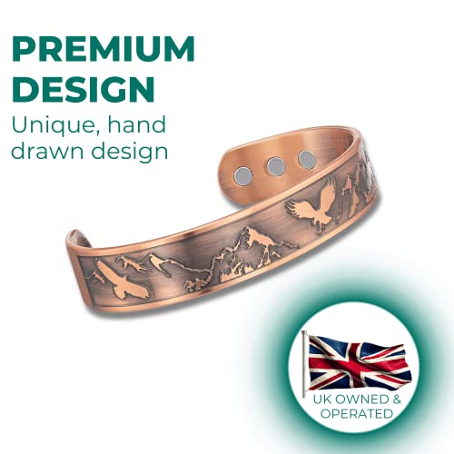 Willis Judd Eagle Mountain Wildlife Men's Pure Copper Magnetic Bracelet Bangle3