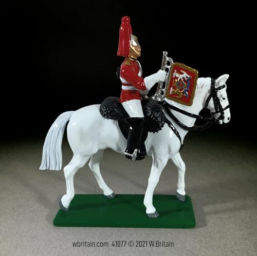 W. Britain Mounted Life Guard Trumpeter #41077 miniatura 2