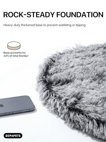 Árbol para Gatos de Madera Maciza Sopapets 41.3" Gris miniatura 3