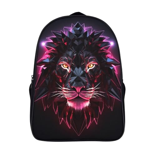 Mochila de león para niños que evita el sudor y protege los libros con lona impermeable