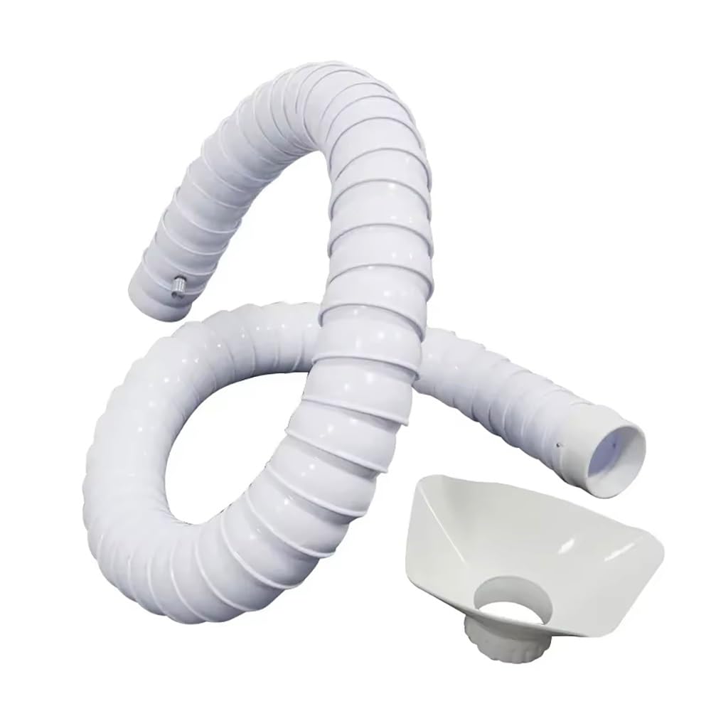 Bras d'aspiration réglable, Tuyau D'échappement De Fumées Soudage POM, Bras D'extraction Fumée En Forme Bambou, 50 Mm, 75, 80-200 Cm, Capot Carré Blanc(Dia. 75mm,100)