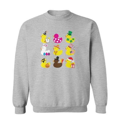 Holiday Rubber Ducks - Ducky Toddler Fleece Crewneck Sweater