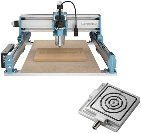 SainSmart Genmitsu 4040-PRO MAX CNC Router Machine + Vacuum Clamp Pod Aluminum CNC Hold Down Kit