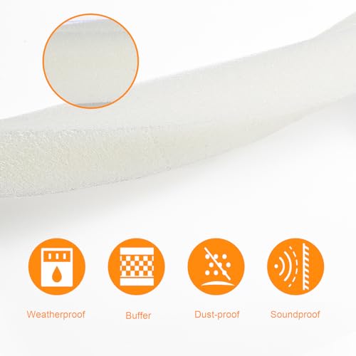 Futuwi Air Conditioner Foam-2 Rolls, 1 Inch Wide X 1 Inch Thick Total 13 Feet Long, Open Cell Foam Insulation Weather Seal (6.5ft x 2 Rolls) - Thumbnail 6
