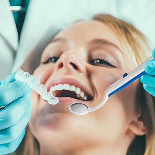 Image of HANNEA Mouth Dental Mirror, Dental Tools for Oral Care Home Professional Inspection Anit-fog Microcrystalline Nano Dental Mirror for Teeth Cleaning Home Use Dental Mouth Mirror
