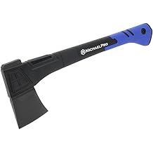 MichaelPro Splitting Axe with Weather-Resistant and Shock Absorbing Fiberglass Handle, Capable of One-Strike Splits 18-Inch Splitting Axe