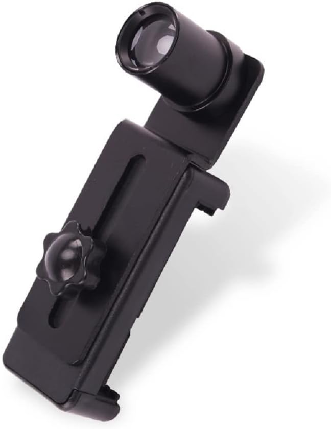 12.5X Microscope Metal Mobile Phone Holder to Connect Mobile Phone to Microscope Tube 23.2mm for Camera and Video