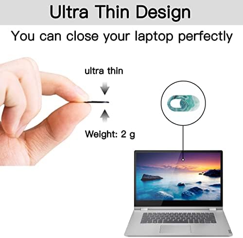 MEIYIDAY 6 Pcs Camera Privacy Cover Security Webcam Cover 3 Marble Styles Slider Cover for Phone Tablet Computer Laptop Desktop Camera