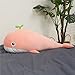 MEKTSA 65-120cm Schöne Wal Plüschtiere Hochwertige Fisch Kissen Kissen Kinderspielzeug für Kinder Geburtstagsgeschenke Dekoration 80cm Rosa