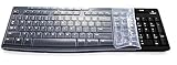 Ultra Thin Silicone Clear Keyboard Protective Skin Cover Compatible with Logitech K200 K260 K270 MK200 MK260 MK270 Keyboard (Transparent)