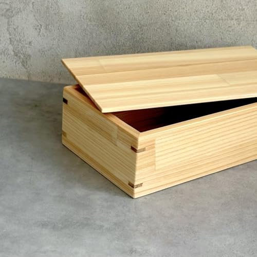 弁当箱 ランチボックス 紀州ヒノキ スクエア 木製 日本製 国産 お弁当 約500ml 女子 男子 女性 男性[YS7]