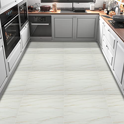 Peel And Stick Floor Tile Marble Vinyl Flooring 12In×12In Durable Waterproof Tiles Self Adhesive For Kitchen Living Room And Bathroom Floor Easy To Remove And Reposition #TOP4