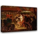 Henryk Rodakowski 46x36 Huge Gallery Wrapped Canvas Museum Art Print Titled: Entry of Henry of Valois to Kraków, Sketch (Circa 1848)