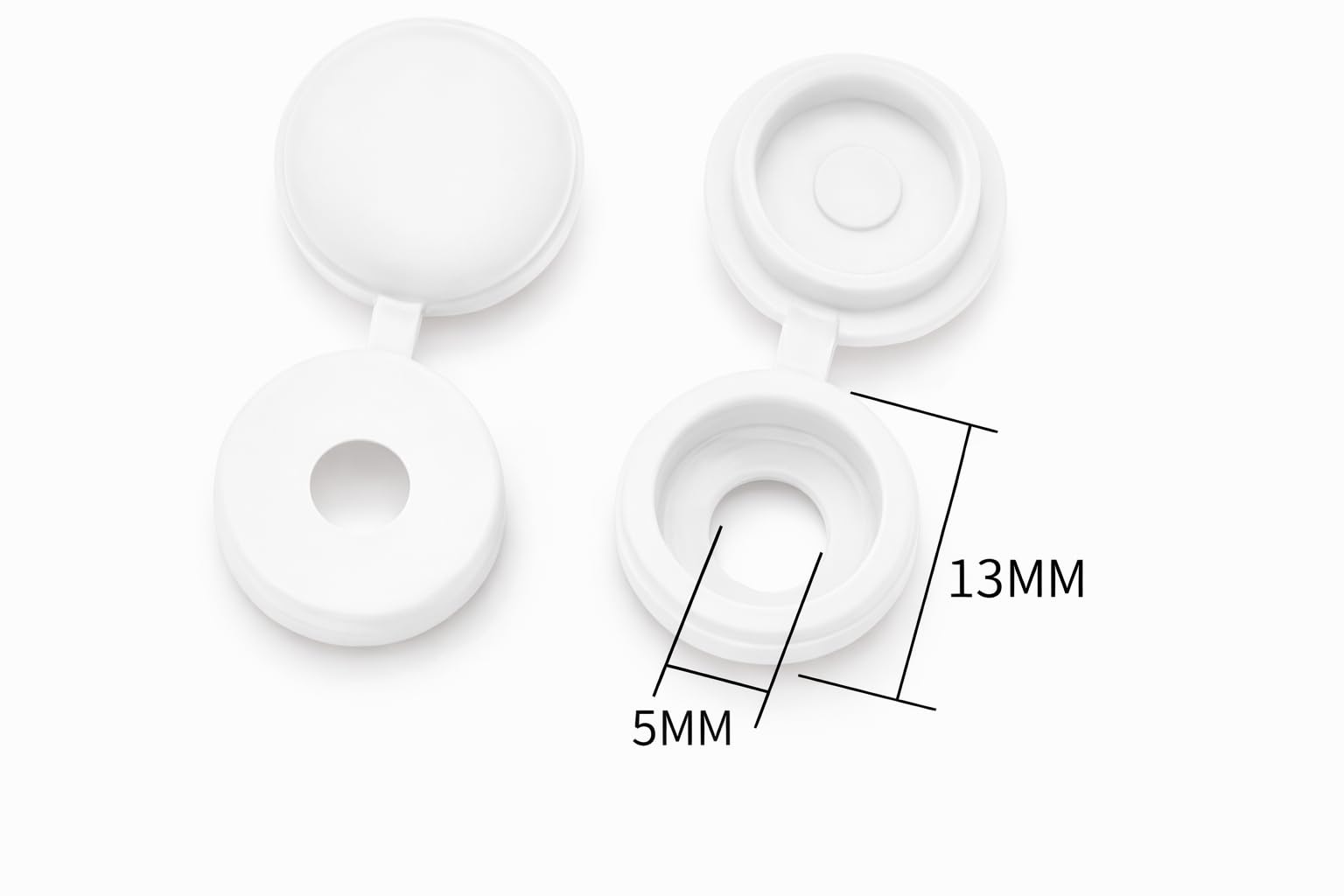 Caches Vis Cruciformes – 40 Pièces – 17 X 4 Mm – Blanc – Uxcell