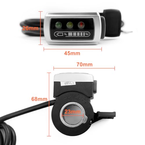 image for L-faster 24V/36V/48V Electric Bike Thumb Throttle Wuxing E-Bike Thrott