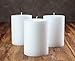 Melt Candle Pillar Candles, 3 Pack - Unscented Candles for Home, Church, Weddings, & More - 3