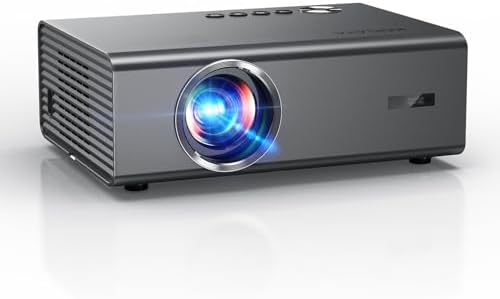 Projector 4K Quiet AI Auto Focus &6D Keystone with Built-in Offic...