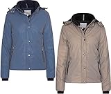 hüftlange Jacke aus hochwertigem, reflektierendem Material, wasserabweisend