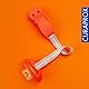 CURAPROX Baby Schnullerkette mit Clip, Schnullerband Stoff, Schnullerhalter, Pacifier holder with clip, BPA-frei, orange, 1 Stück, 10 g Curaprox Baby Schnullerhalter