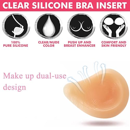 Spiralne Silikonowe Protezy Piersi Samoprzylepne Miękkie Realistyczne Do Mastektomii Transseksualizm Cosplay(600g/pair, Nude)