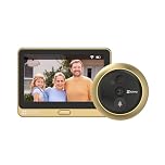 EZVIZ DP2C or 1080P Judas de Porte Camera Surveillance, Visiophone Connecté Interphone Vidéo, Judas Numérique 4.3’’ Écran Batterie 4600mAh, PIR Motion Detection, Audio Bidirectionnel